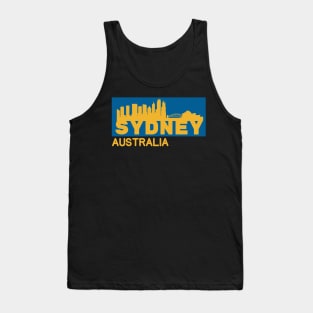 Sydney Australia City Silhouette Tank Top